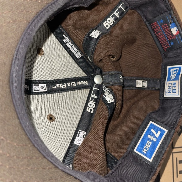 Vintage MLB New Era NY Yankees Fitted Baseball Hat Size 7 3/8 - Picture 3 of 8